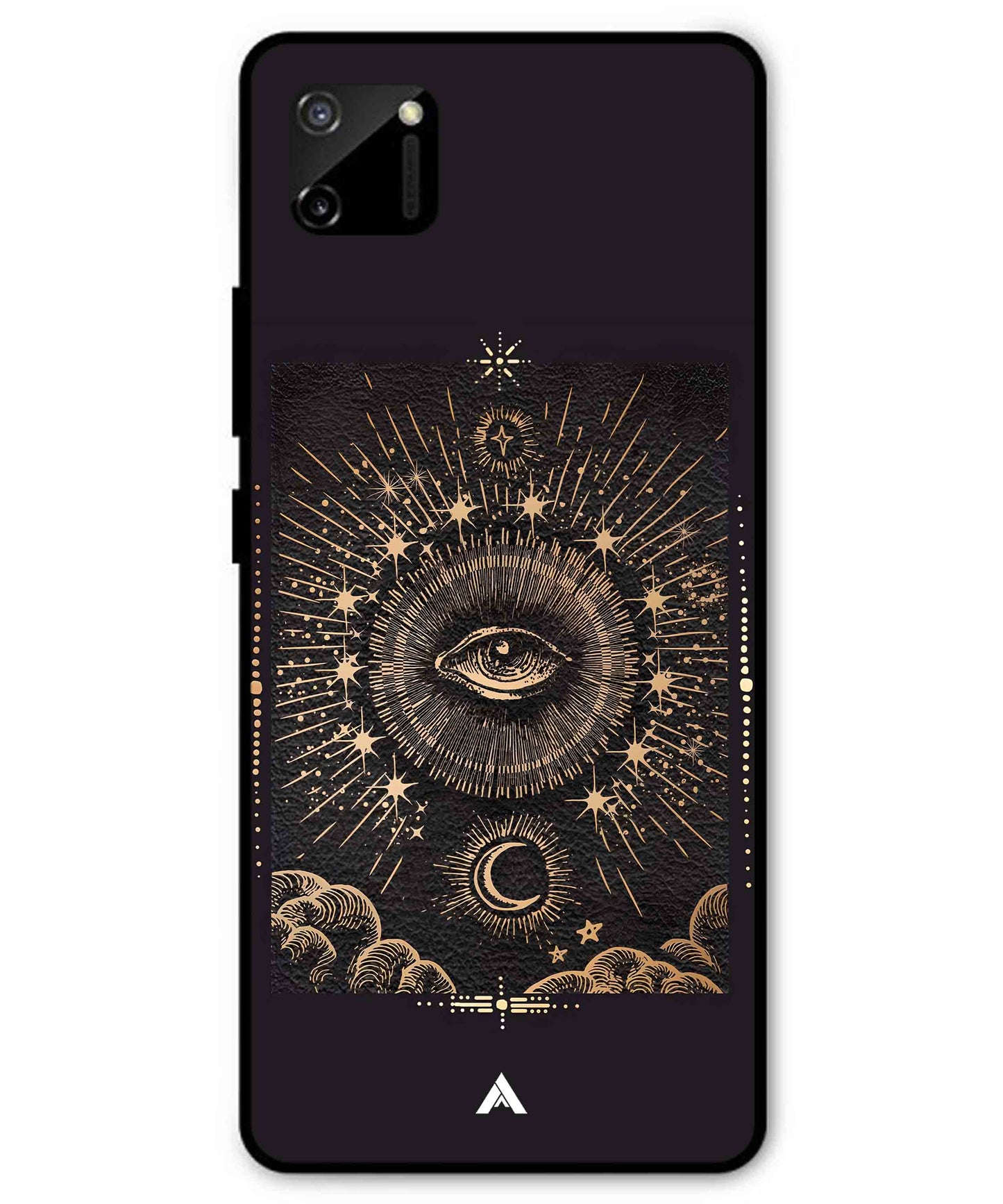Illuminating Eye Metal Back Cover Phone Case for Realme C11
