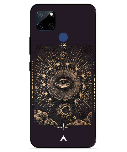 Illuminating Eye Metal Back Cover Phone Case for Realme C12