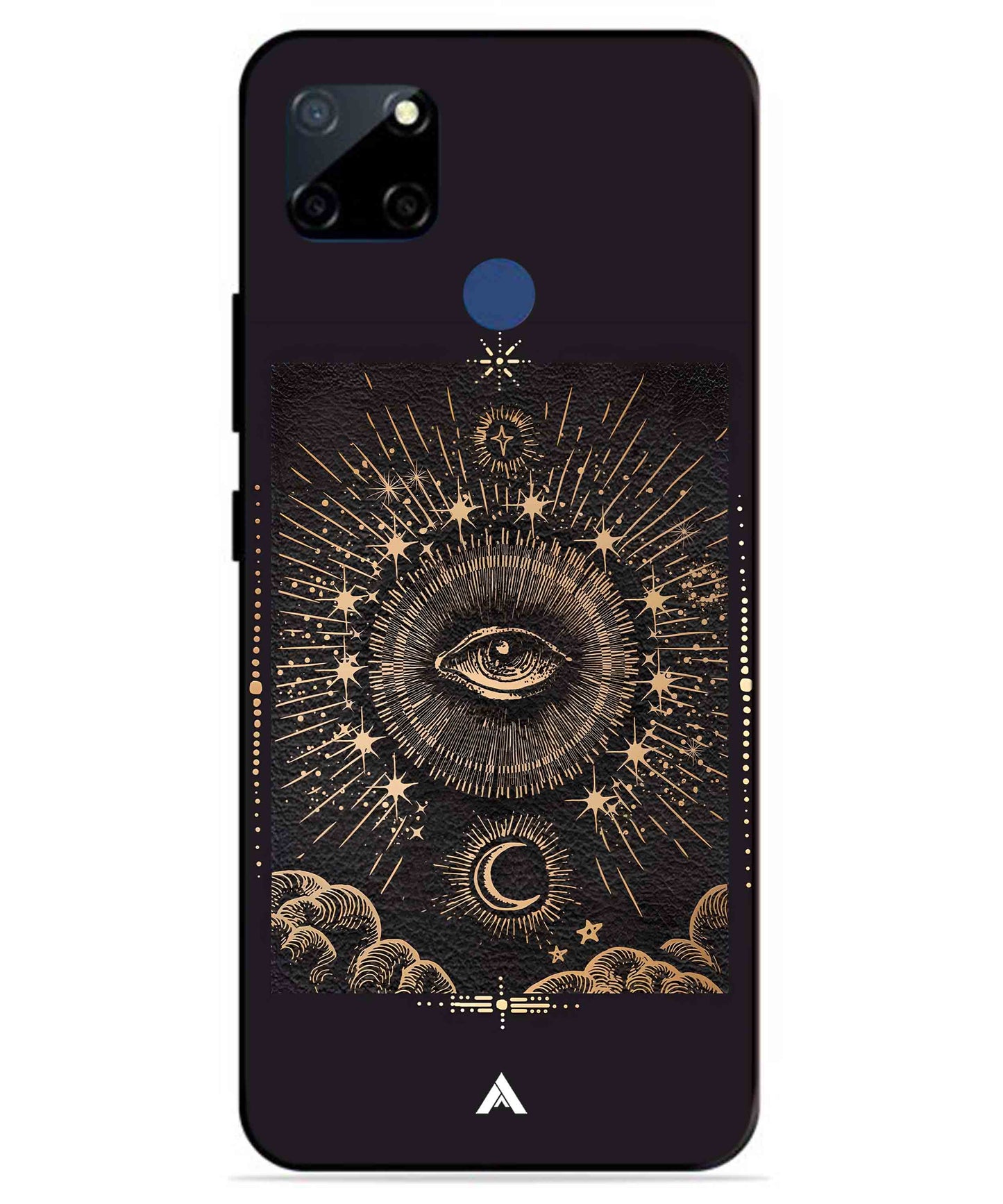 Illuminating Eye Metal Back Cover Phone Case for Realme C23