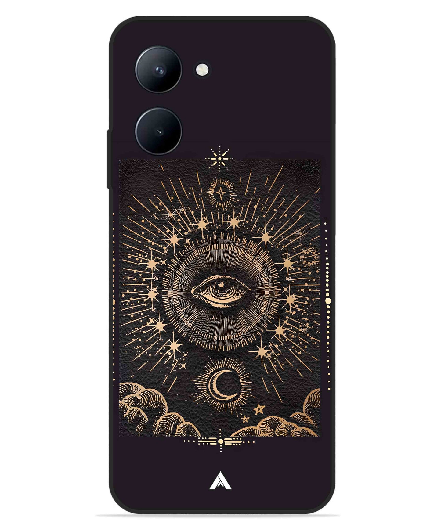 Illuminating Eye Metal Back Cover Phone Case for Realme C33