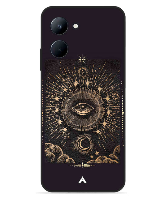 Illuminating Eye Metal Back Cover Phone Case for Realme C33