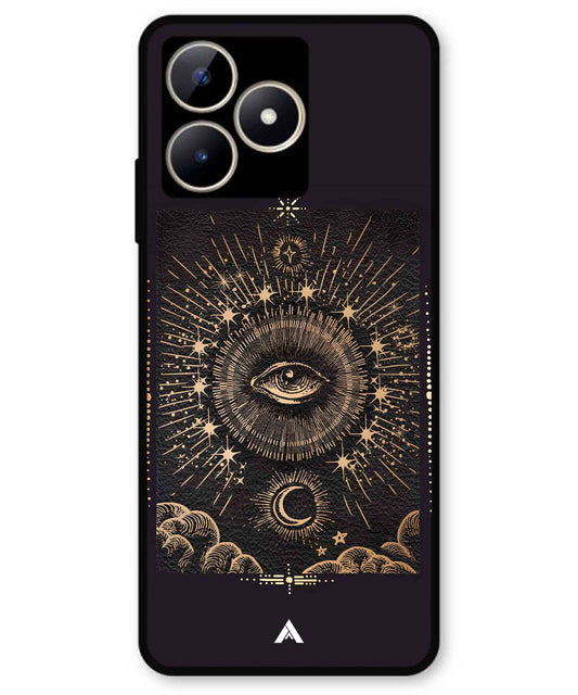 Illuminating Eye Metal Back Cover Phone Case for Realme C51