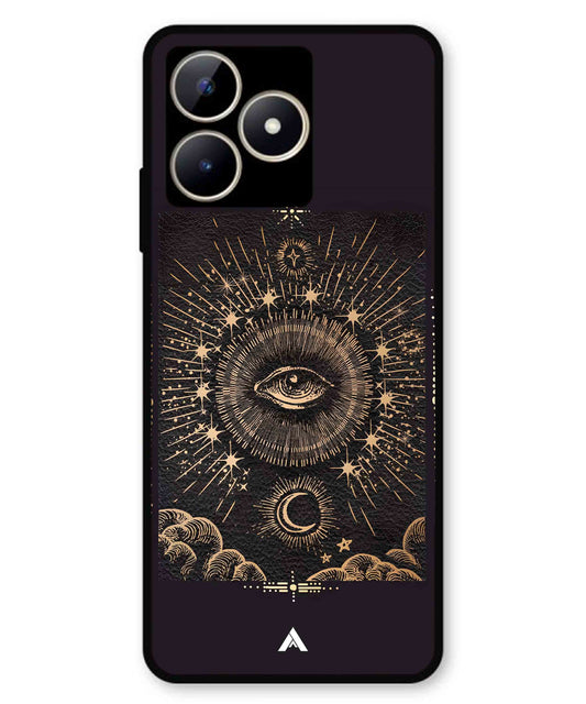 Illuminating Eye Metal Back Cover Phone Case for Realme C53