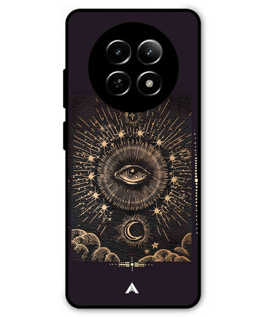 Illuminating Eye Metal Back Cover Phone Case for Realme C65