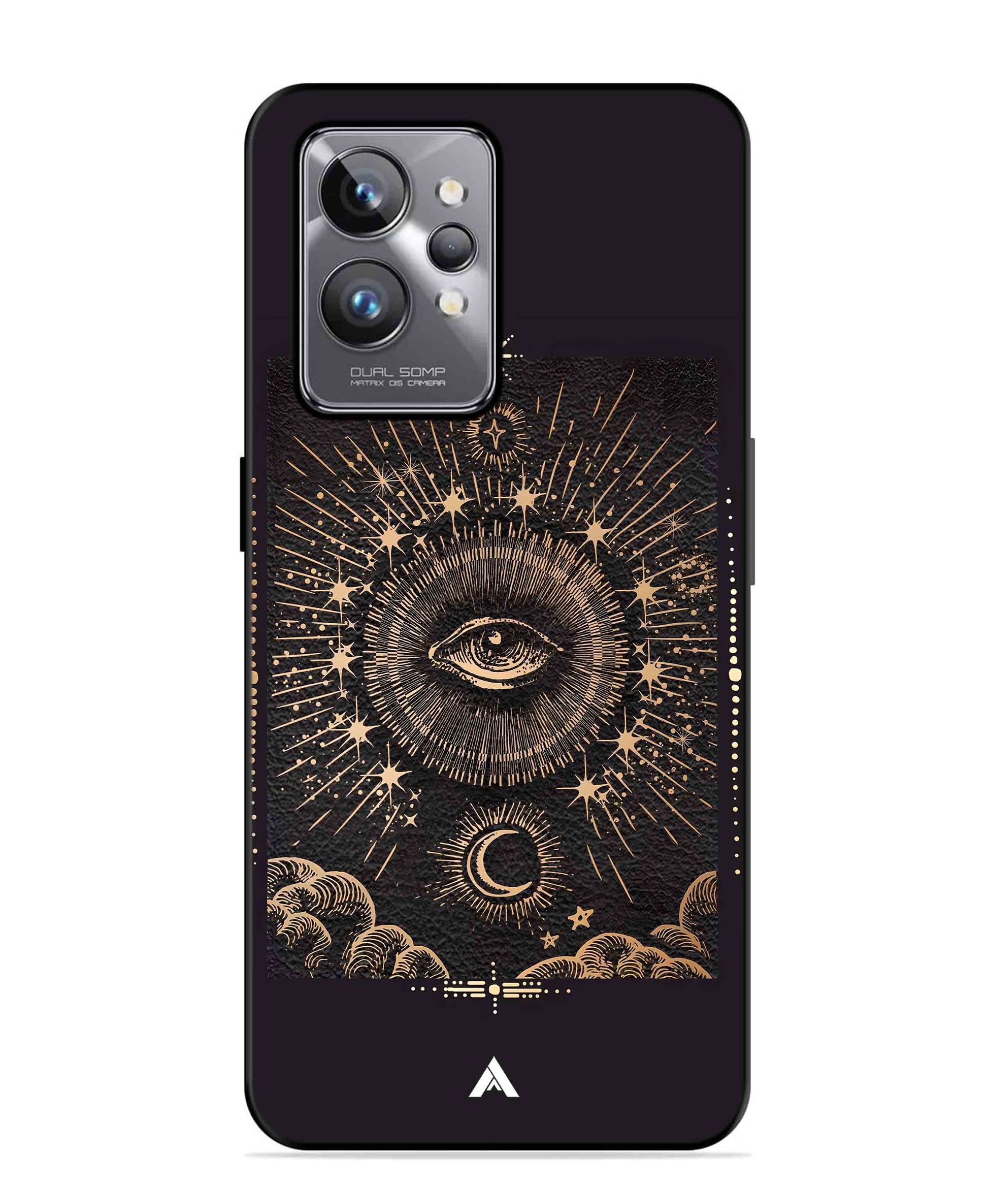 Illuminating Eye Metal Back Cover Phone Case for Realme GT 2 Pro