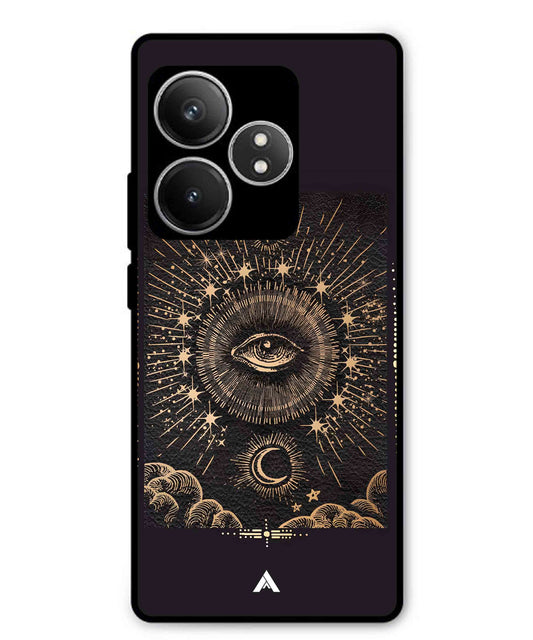Illuminating Eye Metal Back Cover Phone Case for Realme GT 6T