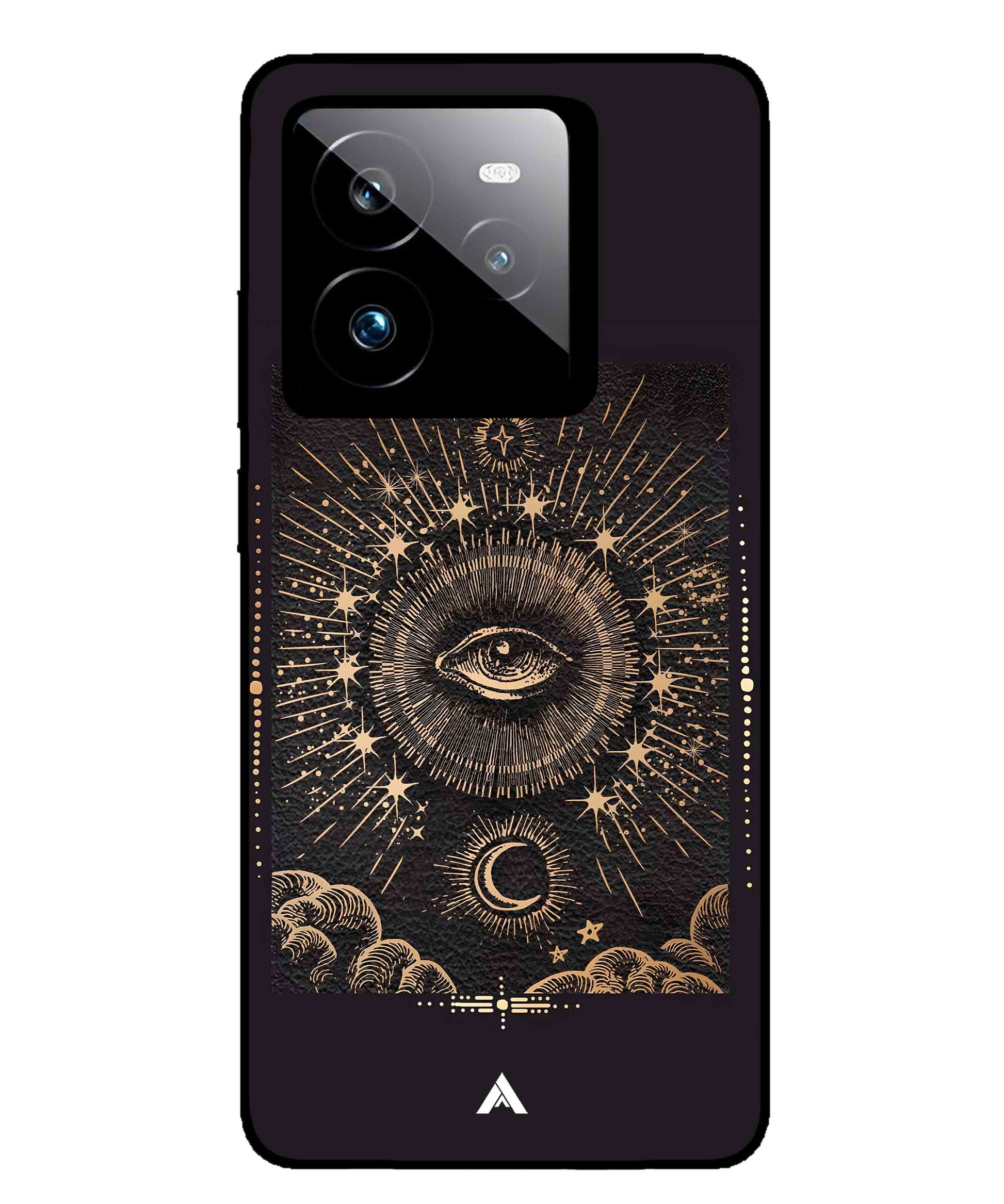 Illuminating Eye Metal Back Cover Phone Case for Realme GT 7 Pro