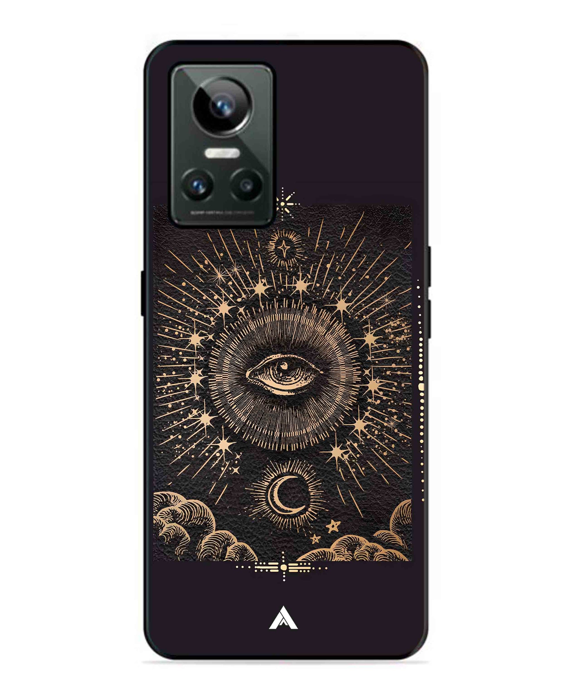 Illuminating Eye Metal Back Cover Phone Case for Realme GT Neo 3