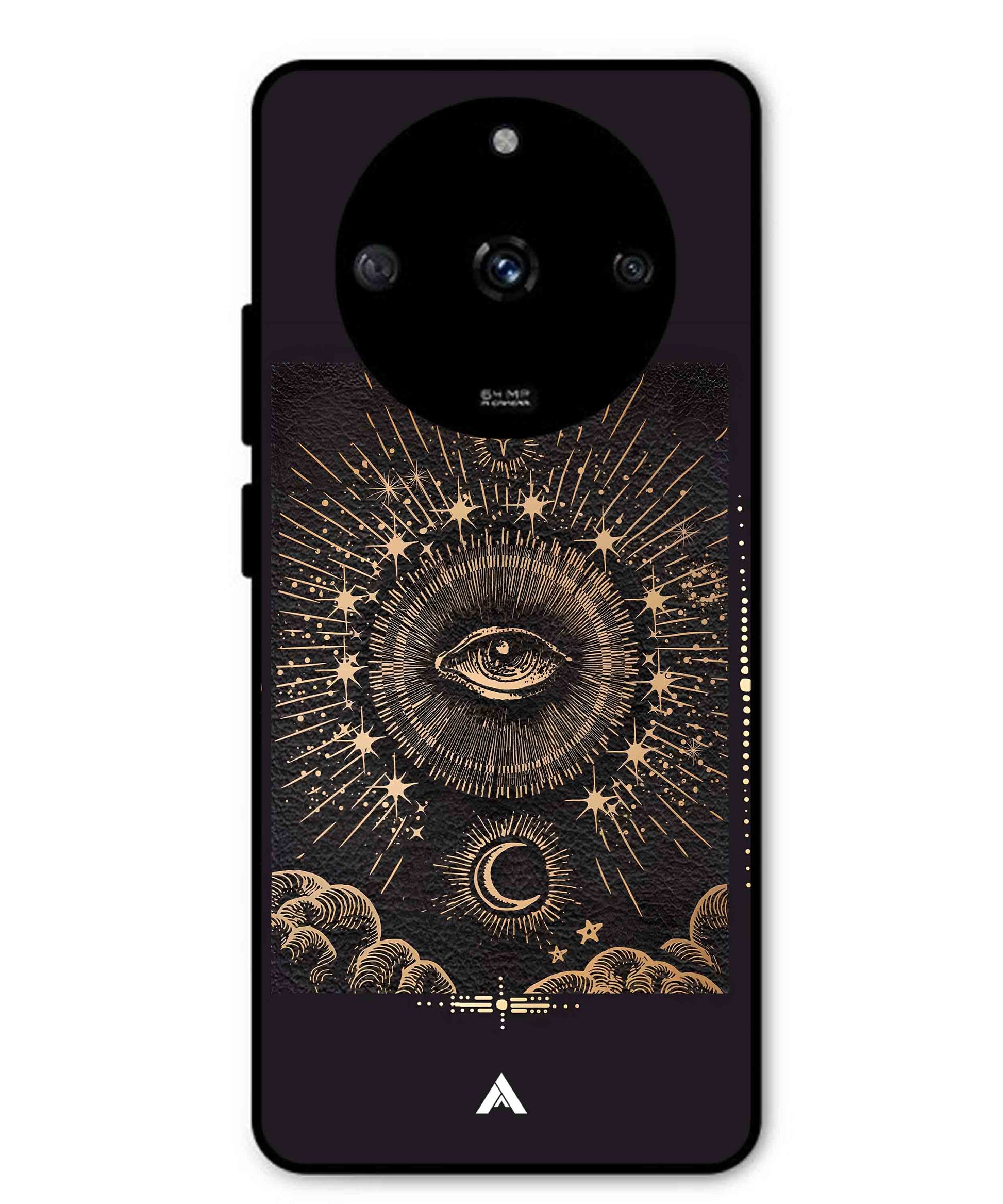 Illuminating Eye Metal Back Cover Phone Case for Realme Narzo 60