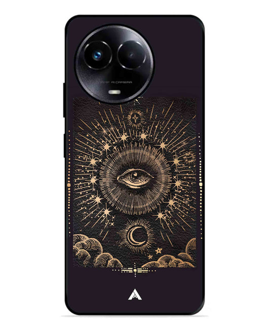 Illuminating Eye Metal Back Cover Phone Case for Realme Narzo 60X