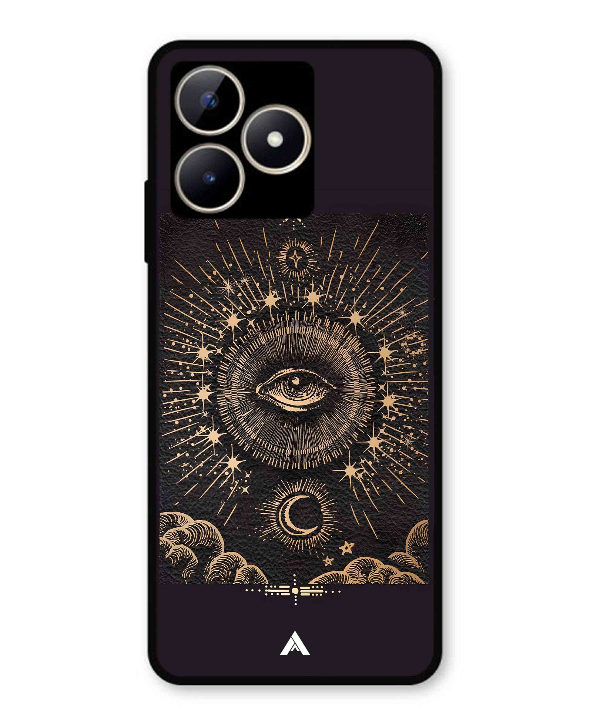 Illuminating Eye Metal Back Cover Phone Case for Realme Narzo N53