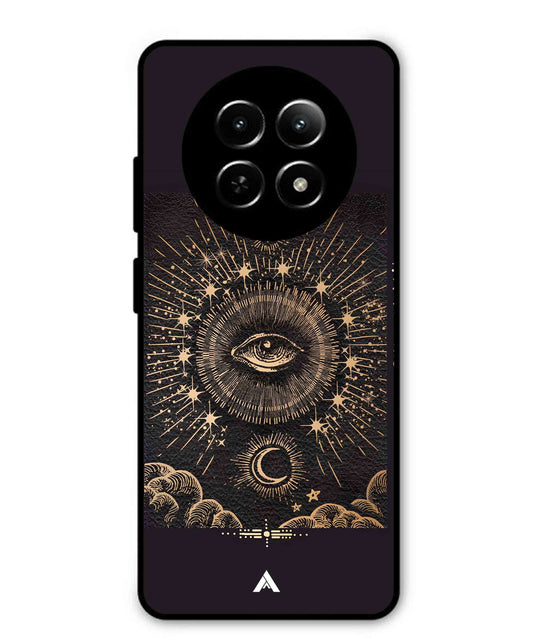 Illuminating Eye Metal Back Cover Phone Case for Realme Narzo N65
