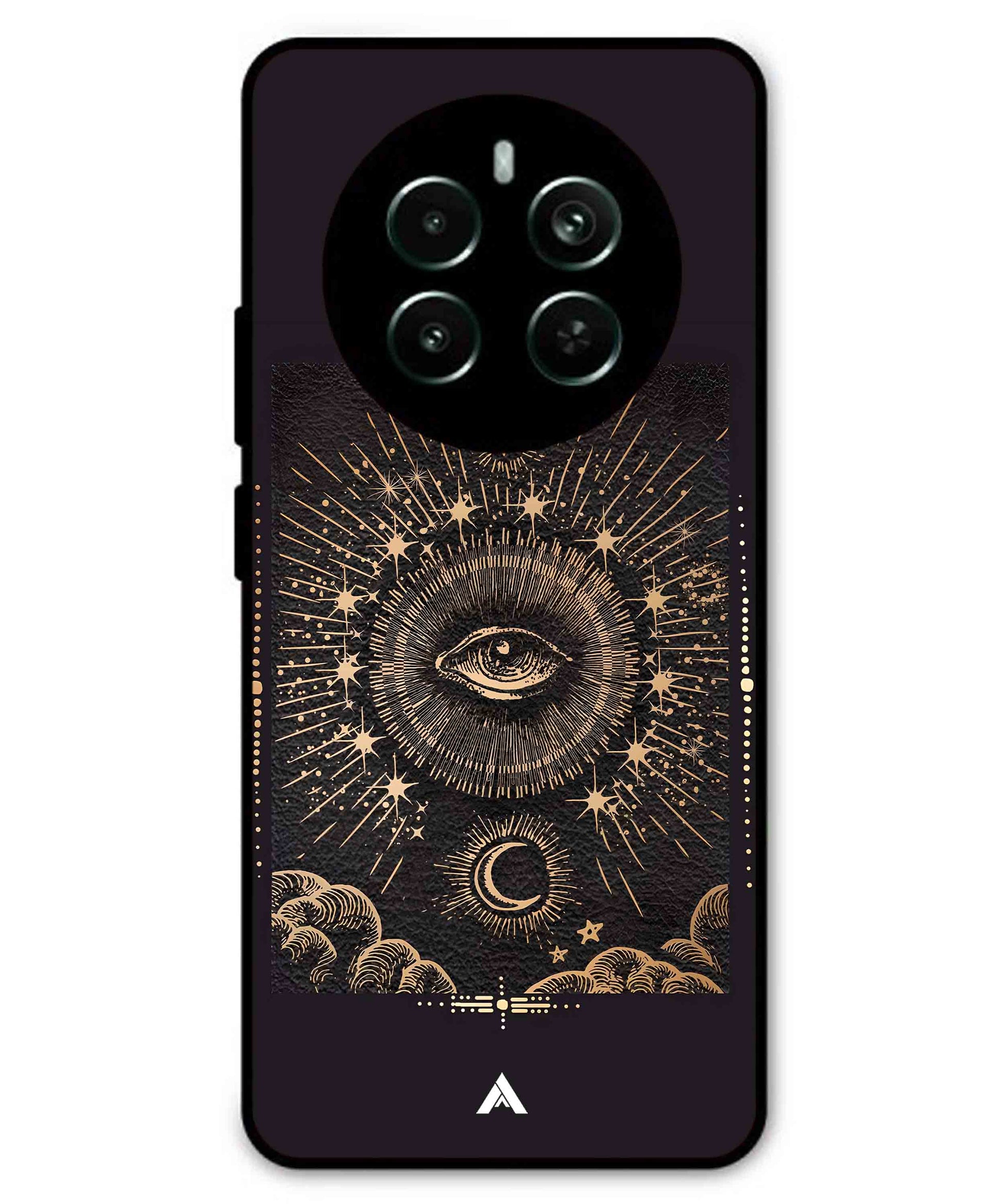 Illuminating Eye Metal Back Cover Phone Case for Realme P1