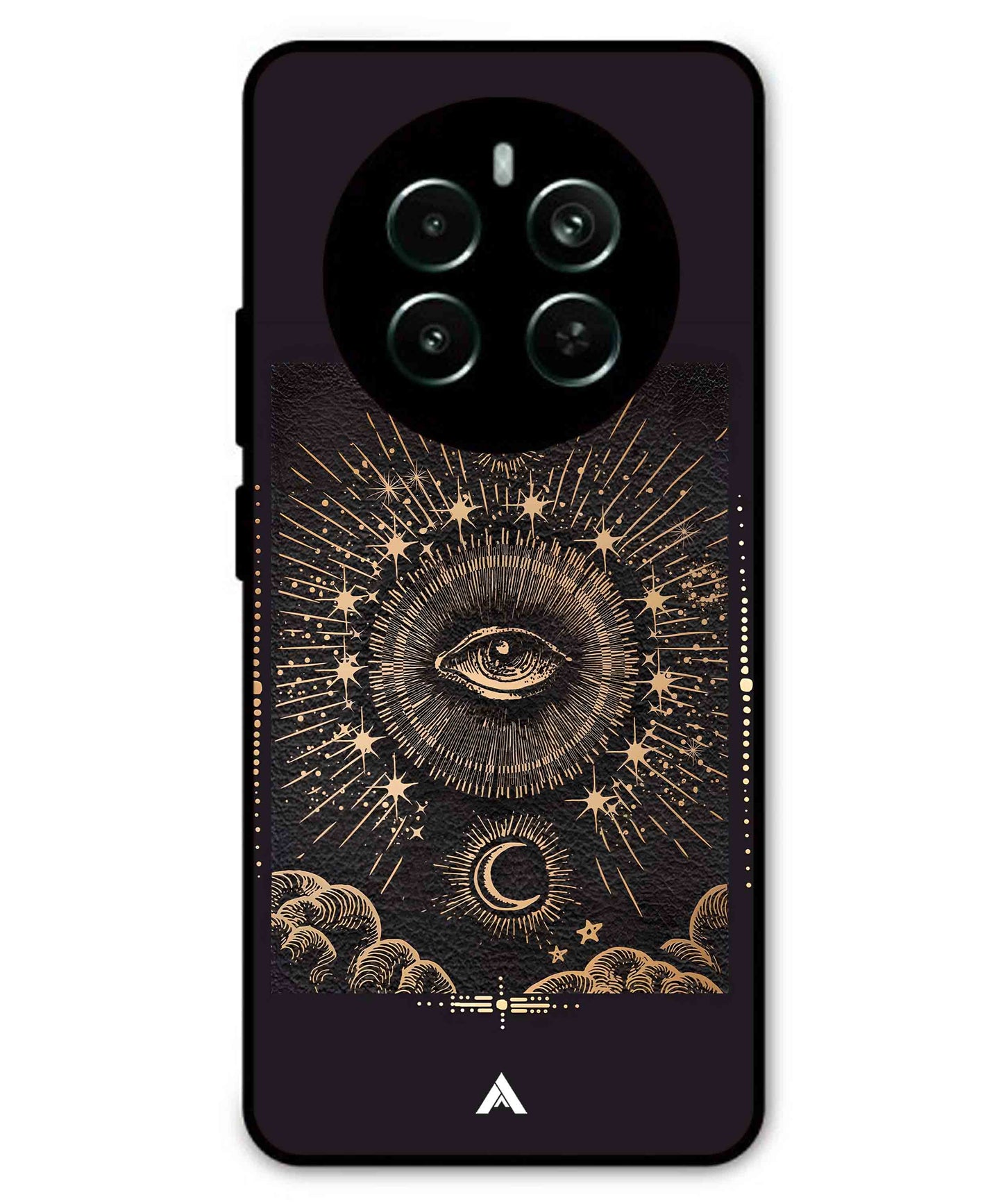Illuminating Eye Metal Back Cover Phone Case for Realme P1 Pro