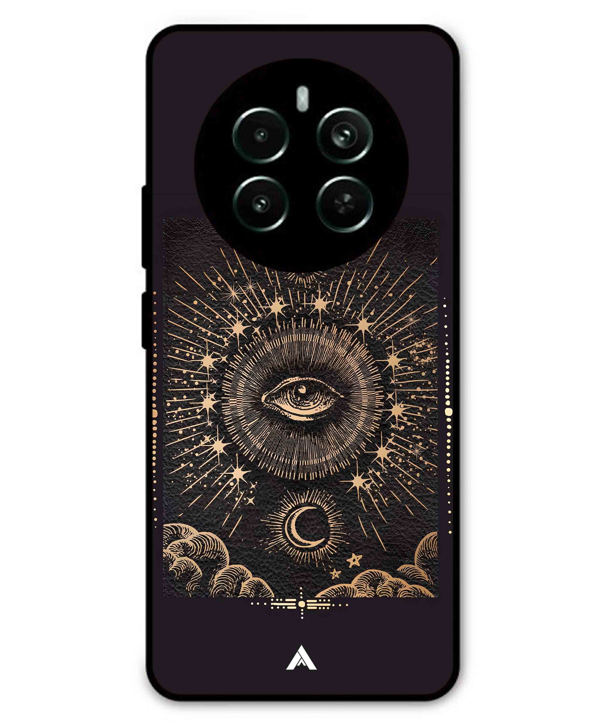 Illuminating Eye Metal Back Cover Phone Case for Realme P1 Pro