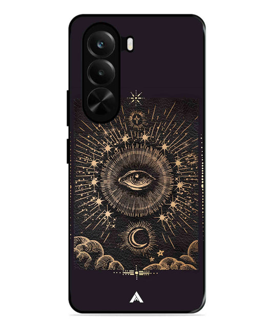 Illuminating Eye Metal Back Cover Phone Case for Realme P4X