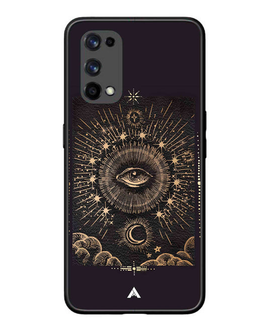 Illuminating Eye Metal Back Cover Phone Case for Realme X7 Pro
