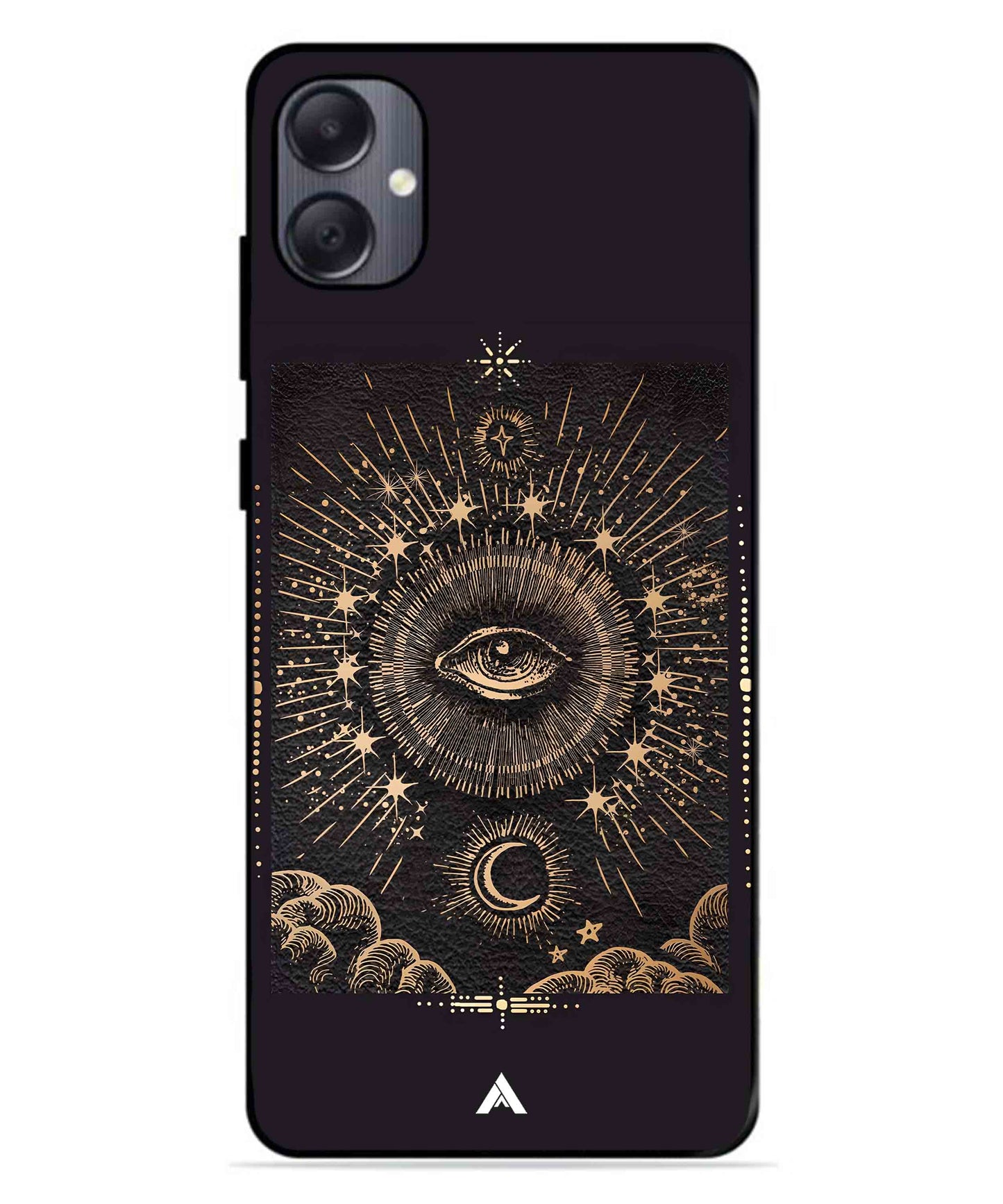 Illuminating Eye Metal Back Cover Phone Case for Samsung Galaxy A05