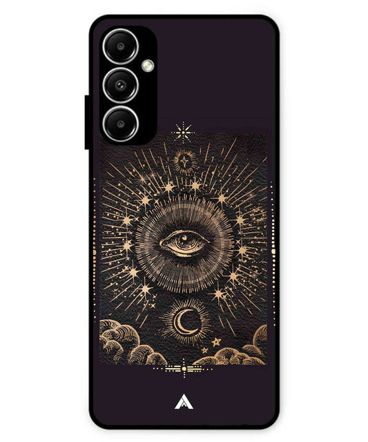 Illuminating Eye Metal Back Cover Phone Case for Samsung Galaxy A05s
