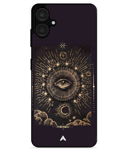 Illuminating Eye Metal Back Cover Phone Case for Samsung Galaxy A06