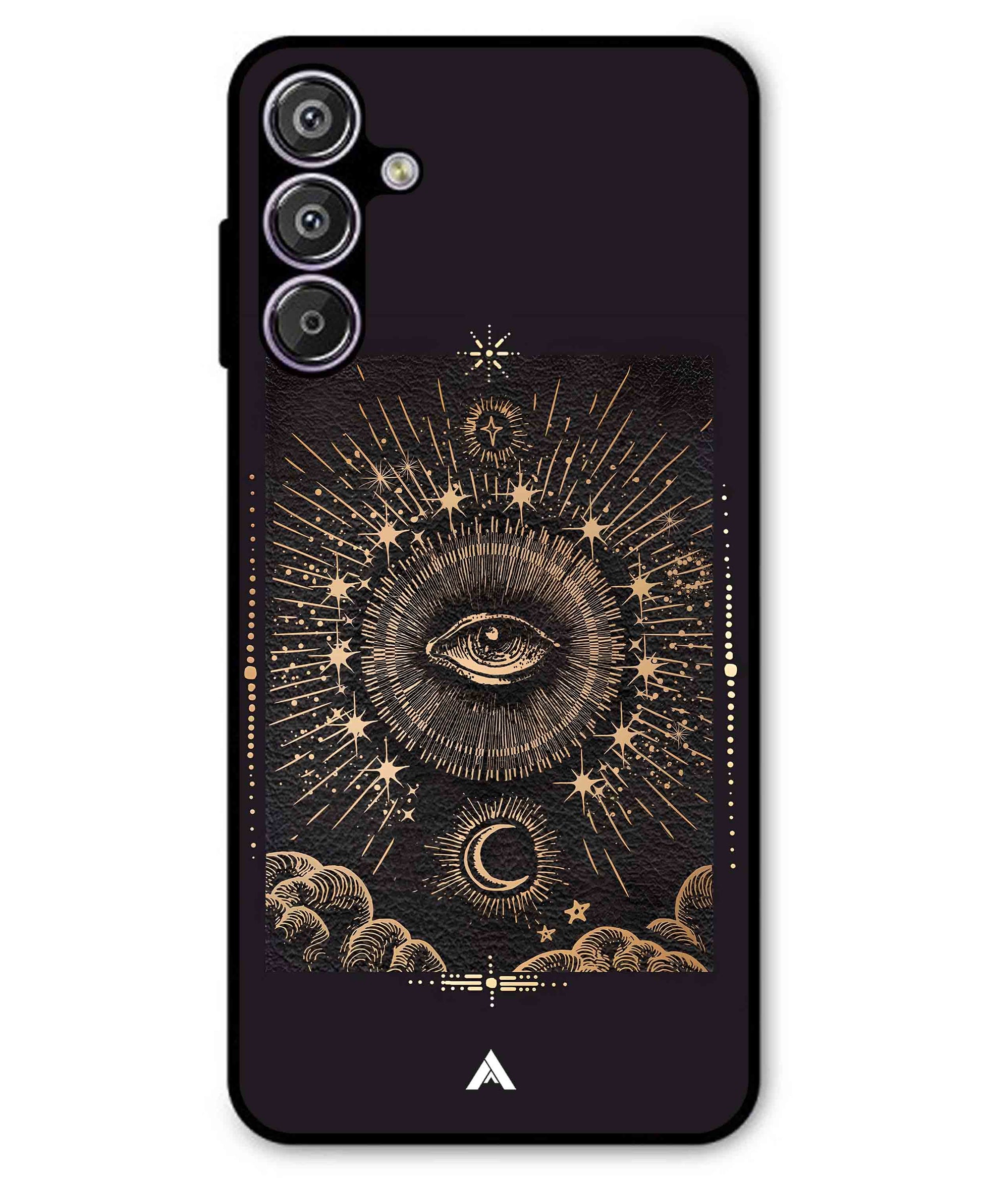 Illuminating Eye Metal Back Cover Phone Case for Samsung Galaxy A25