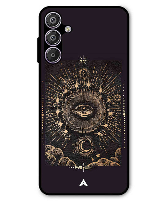 Illuminating Eye Metal Back Cover Phone Case for Samsung Galaxy A25