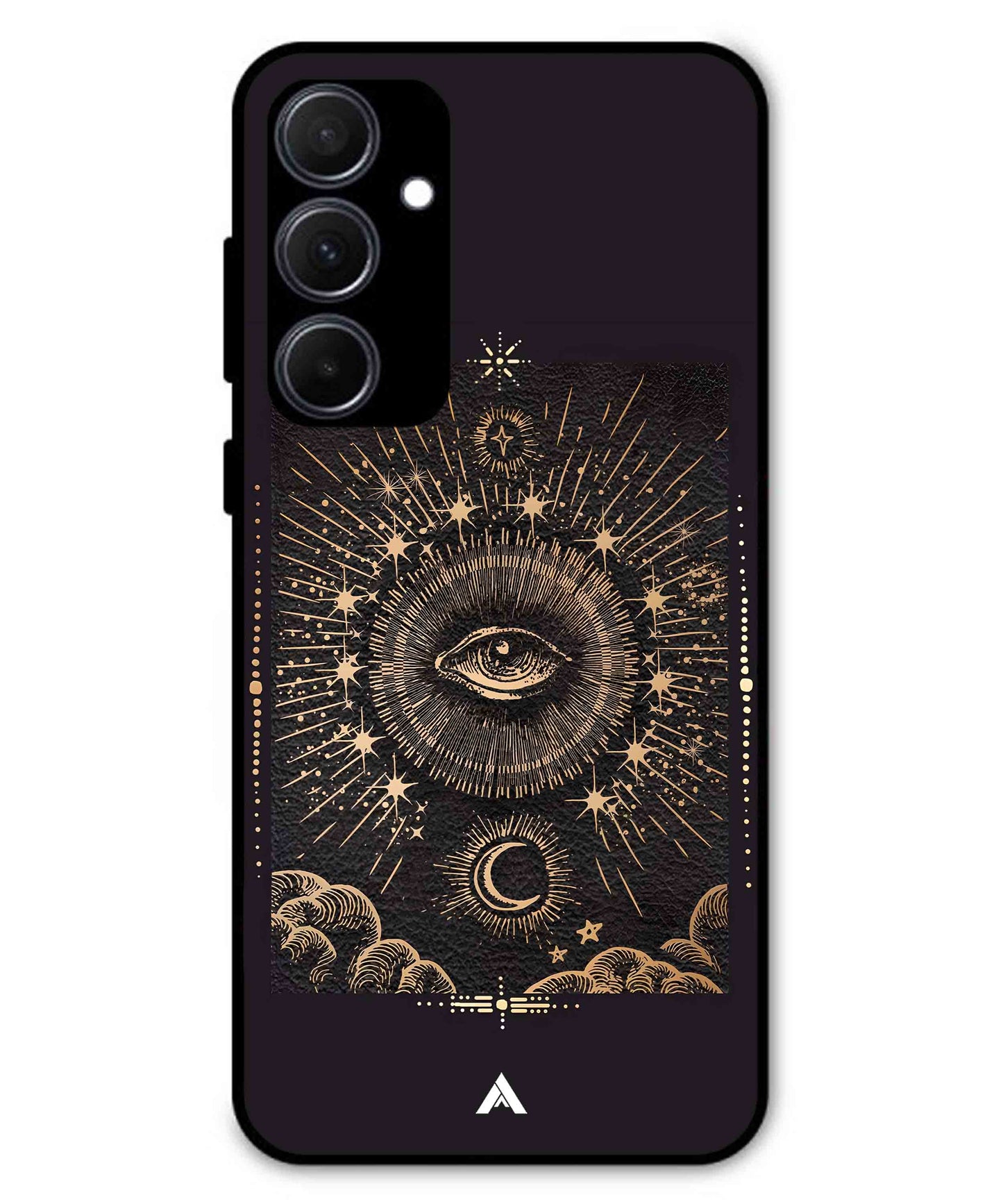 Illuminating Eye Metal Back Cover Phone Case for Samsung Galaxy A35