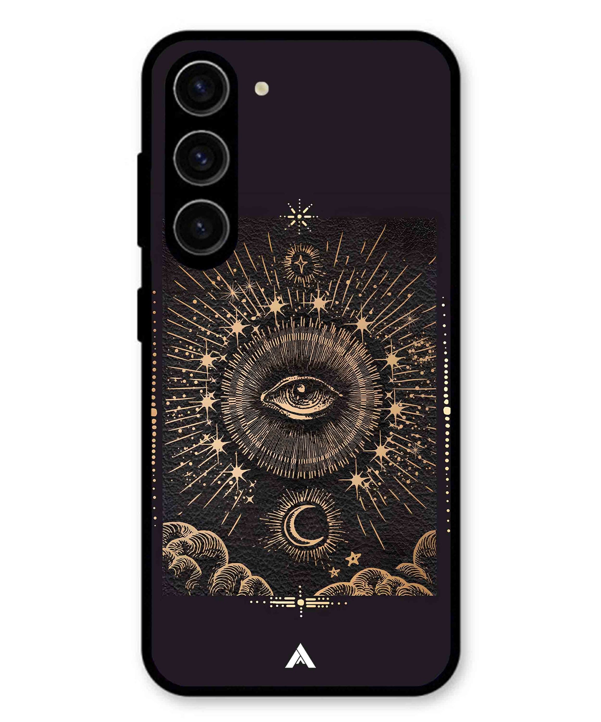 Illuminating Eye Metal Back Cover Phone Case for Samsung Galaxy A36
