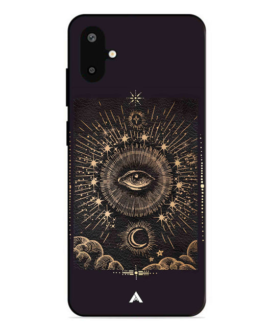 Illuminating Eye Metal Back Cover Phone Case for Samsung Galaxy F06