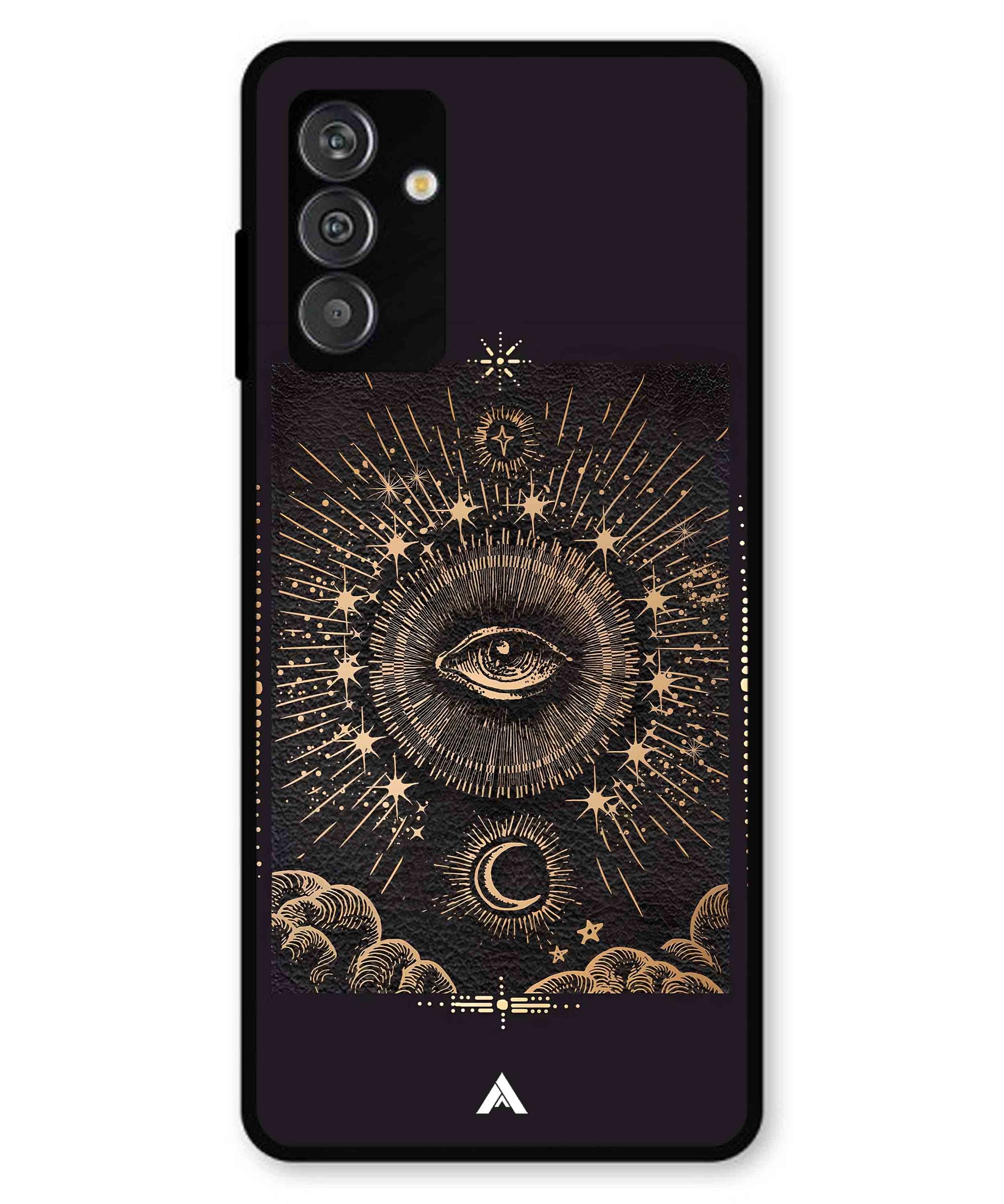 Illuminating Eye Metal Back Cover Phone Case for Samsung Galaxy F14