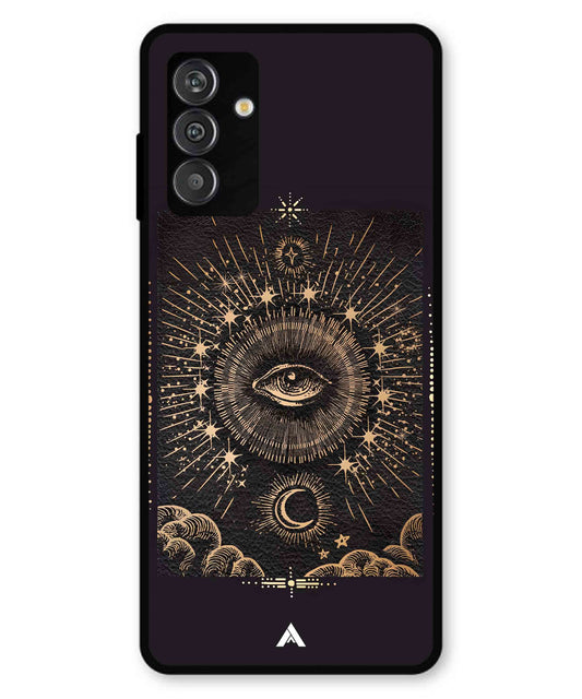 Illuminating Eye Metal Back Cover Phone Case for Samsung Galaxy F14
