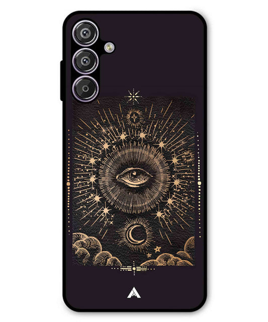 Illuminating Eye Metal Back Cover Phone Case for Samsung Galaxy F15