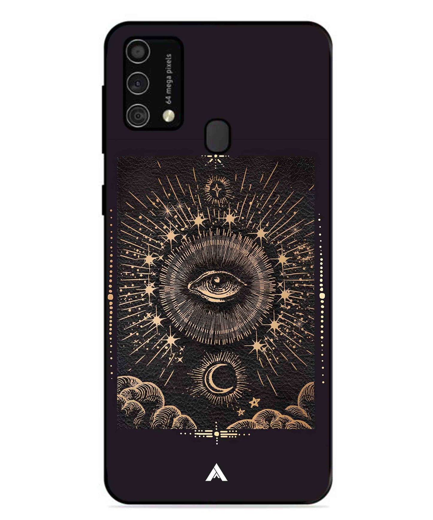 Illuminating Eye Metal Back Cover Phone Case for Samsung Galaxy F41