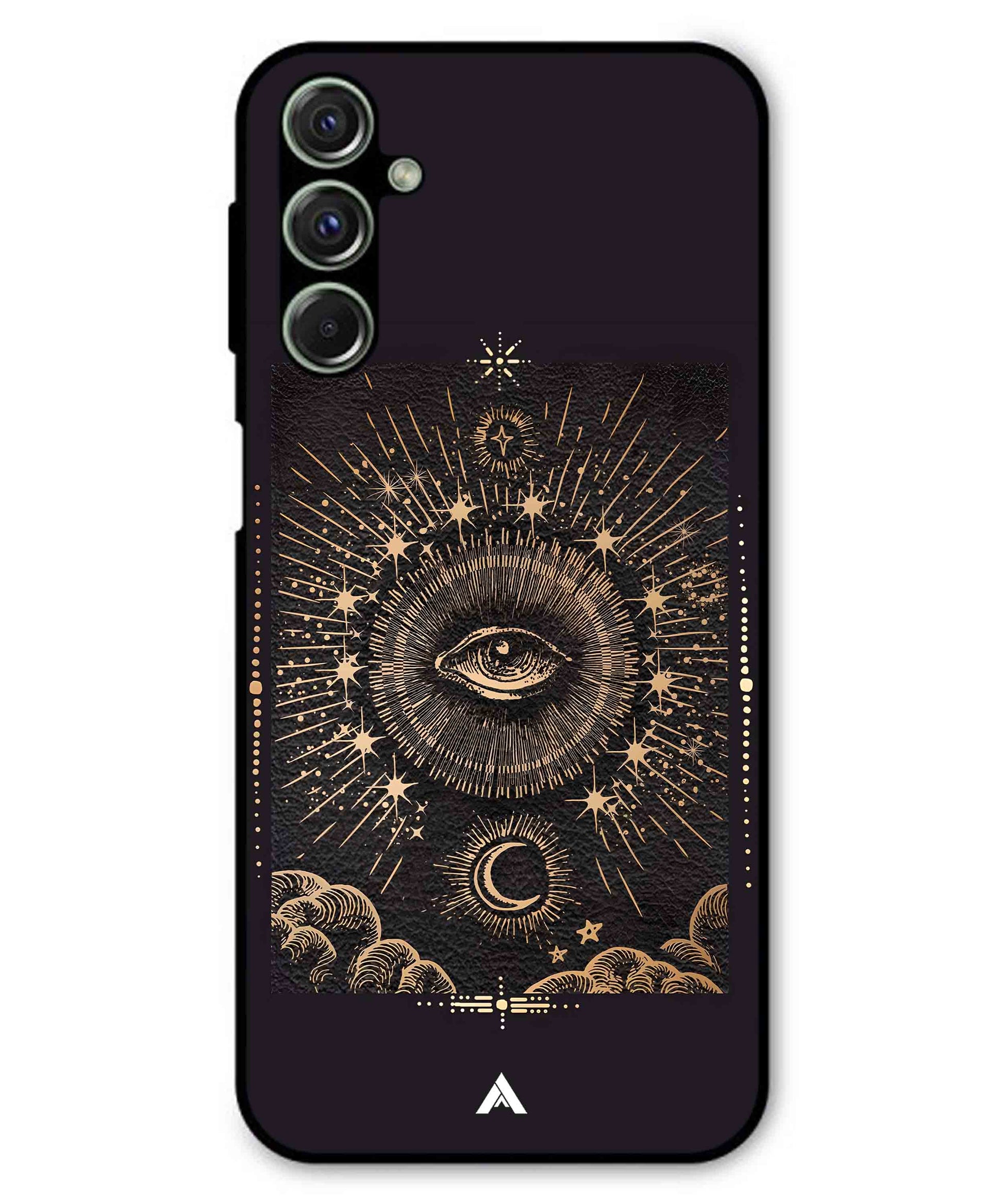 Illuminating Eye Metal Back Cover Phone Case for Samsung Galaxy F54