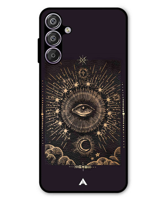 Illuminating Eye Metal Back Cover Phone Case for Samsung Galaxy M16