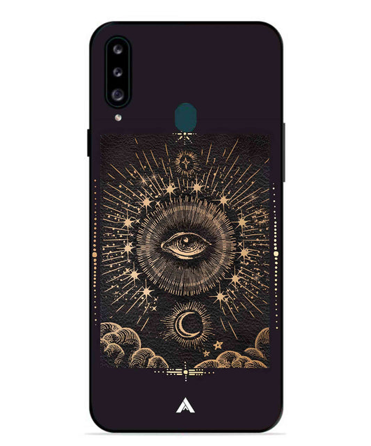 Illuminating Eye Metal Back Cover Phone Case for Samsung Galaxy M30