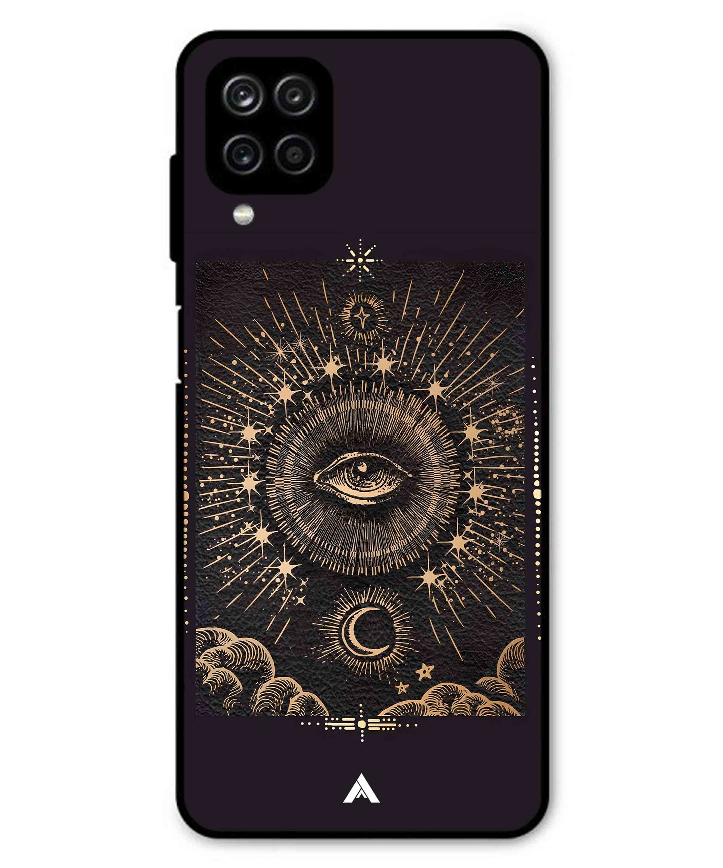 Illuminating Eye Metal Back Cover Phone Case for Samsung Galaxy M33