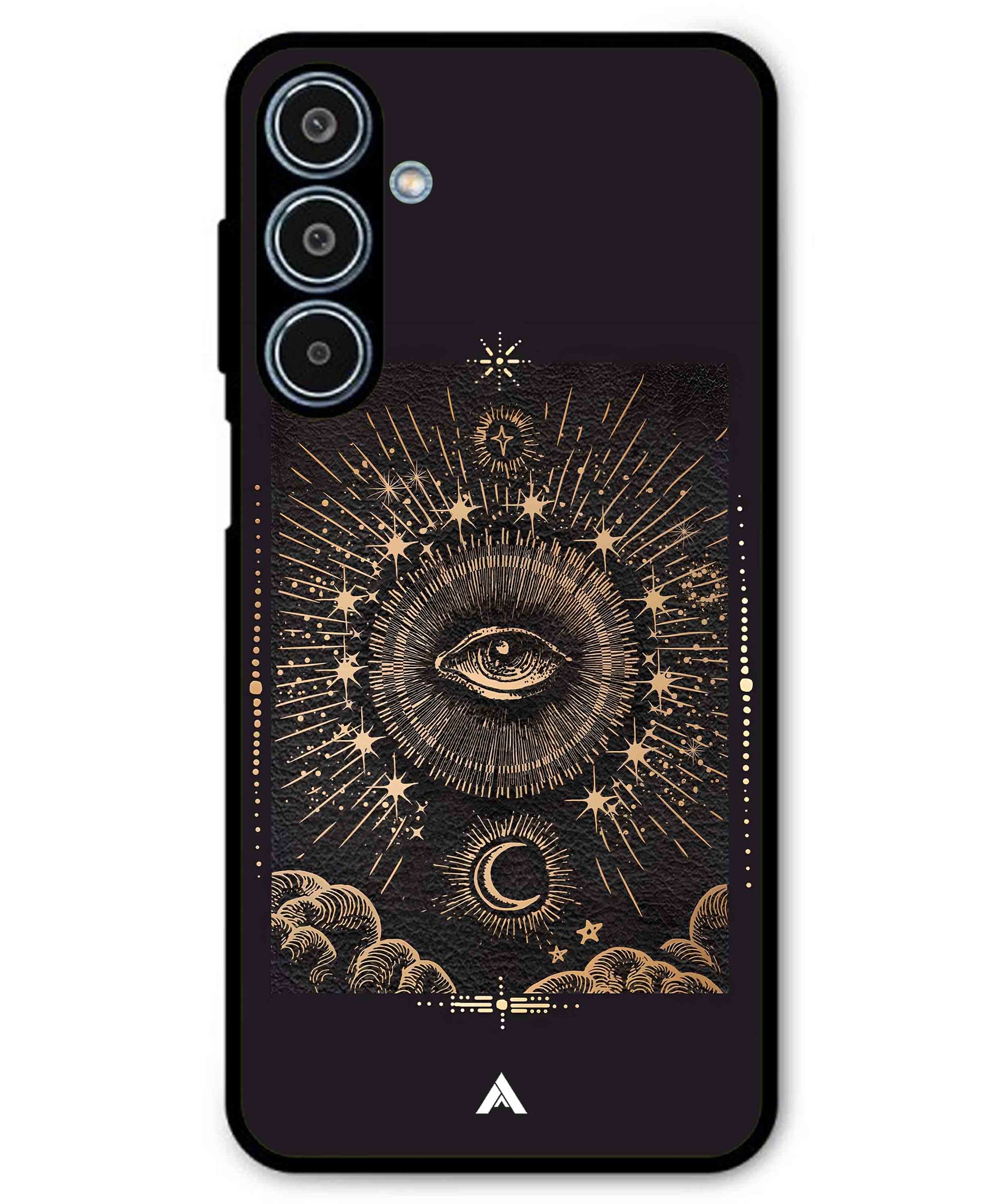 Illuminating Eye Metal Back Cover Phone Case for Samsung Galaxy M35