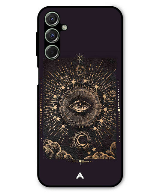 Illuminating Eye Metal Back Cover Phone Case for Samsung Galaxy M54