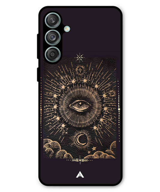 Illuminating Eye Metal Back Cover Phone Case for Samsung Galaxy M55