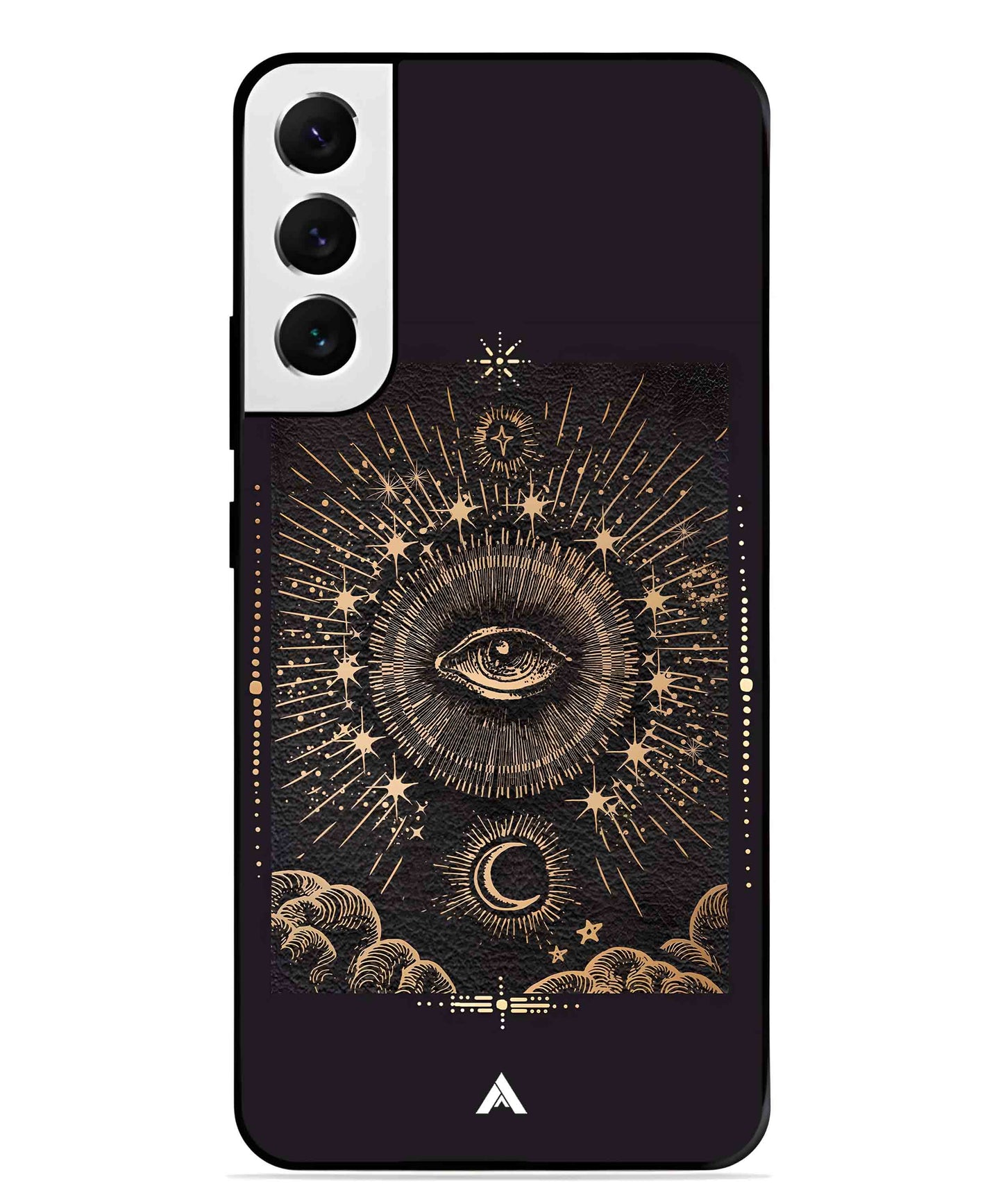 Illuminating Eye Metal Back Cover Phone Case for Samsung Galaxy S21 Plus