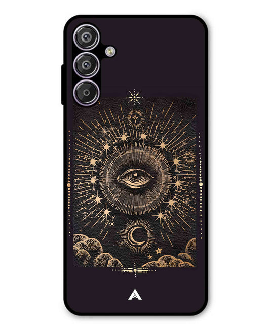 Illuminating Eye Metal Back Cover Phone Case for Samsung Galaxy S25