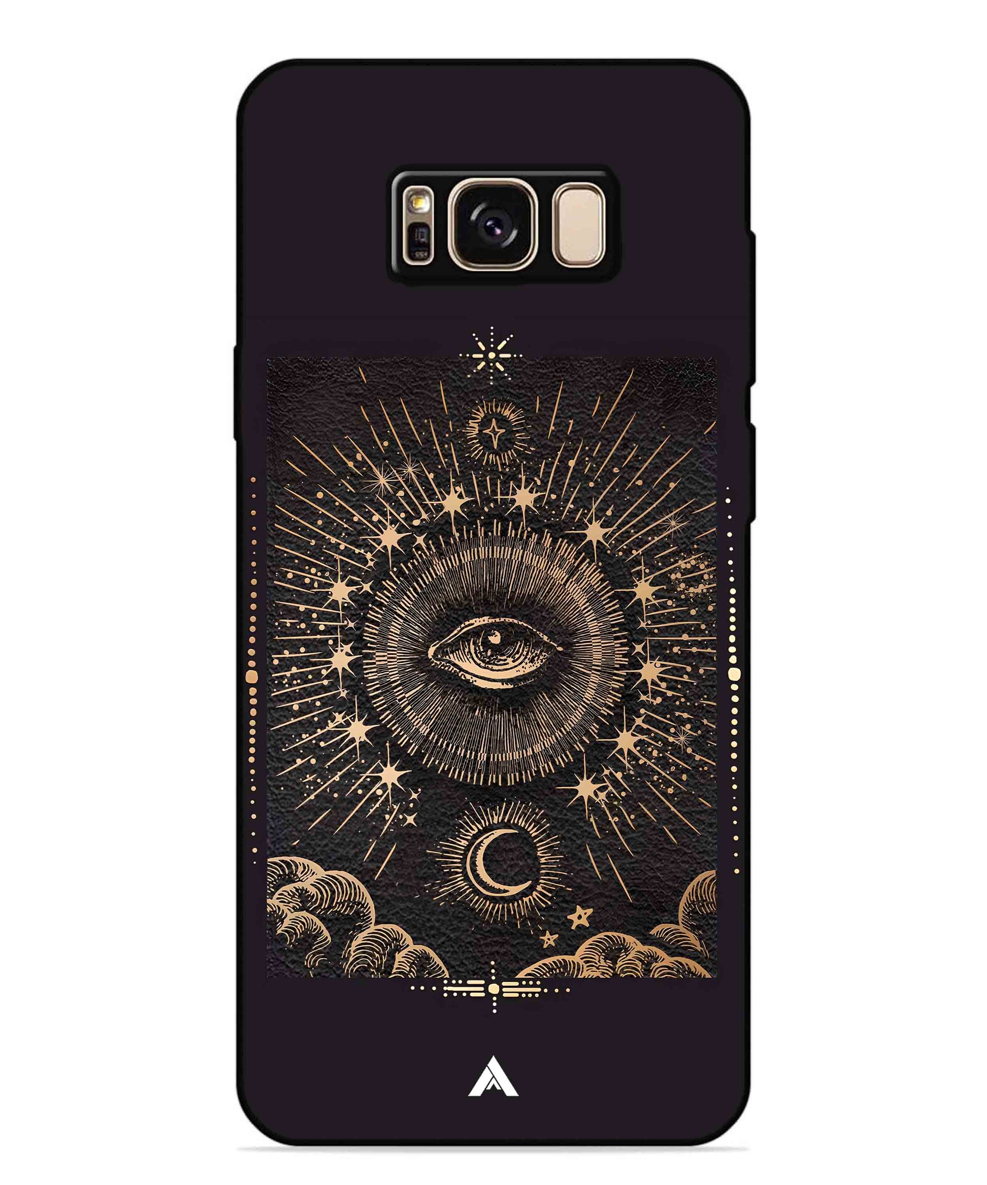 Illuminating Eye Metal Back Cover Phone Case for Samsung Galaxy S8 Plus