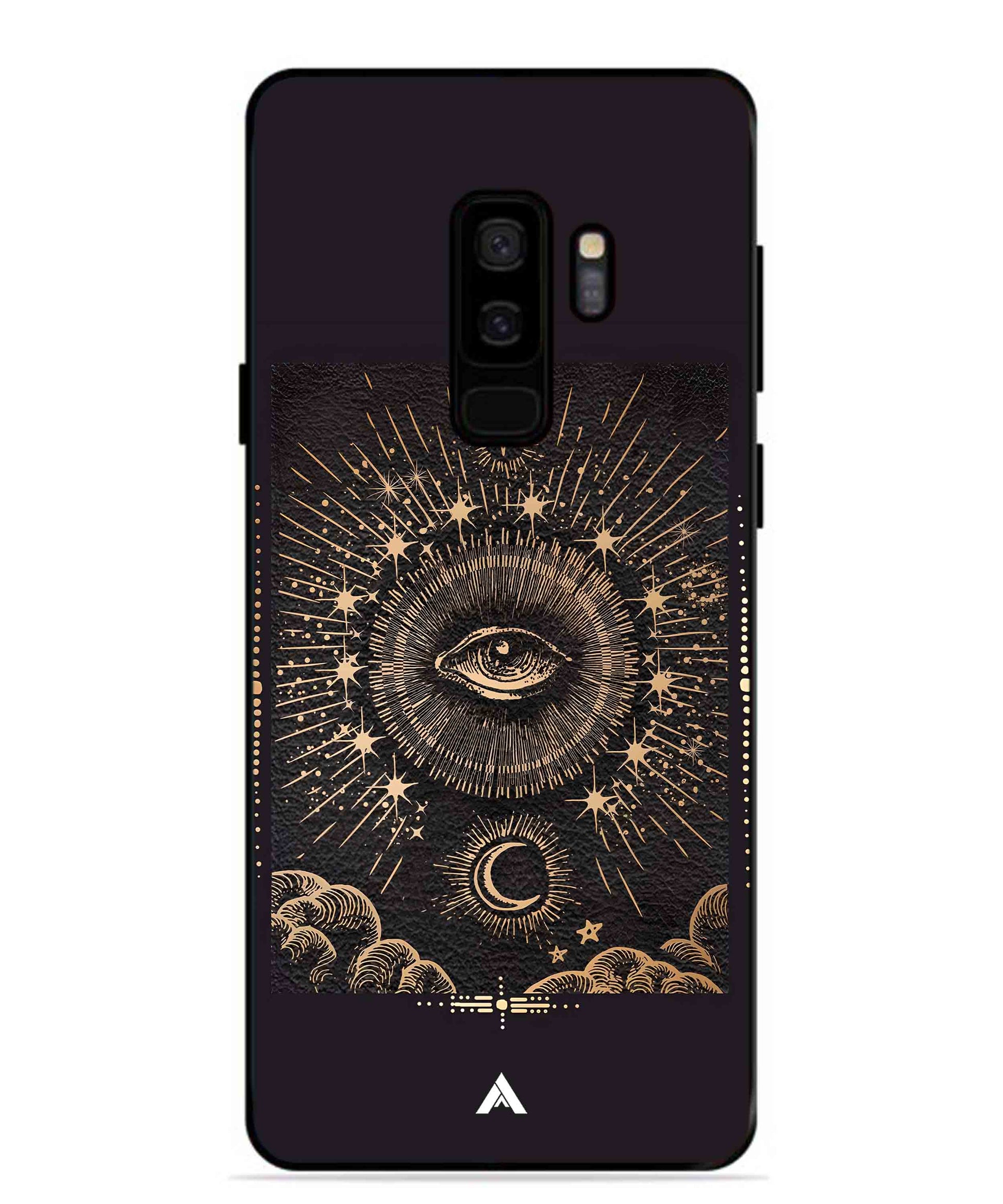 Illuminating Eye Metal Back Cover Phone Case for Samsung Galaxy S9 Plus