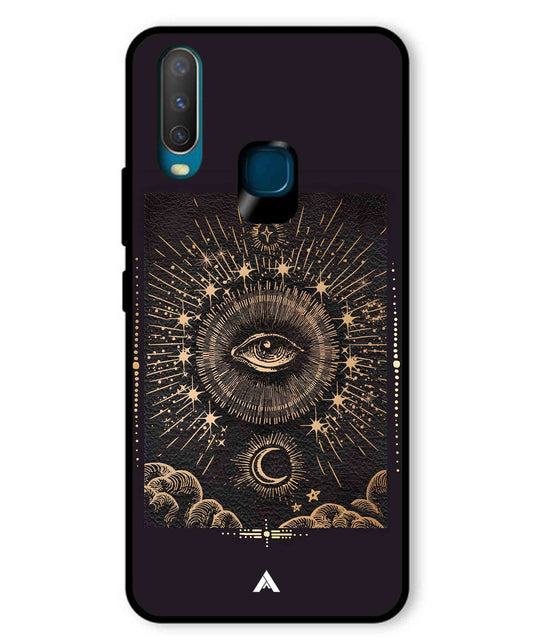 Illuminating Eye Metal Back Cover Phone Case for Vivo U10