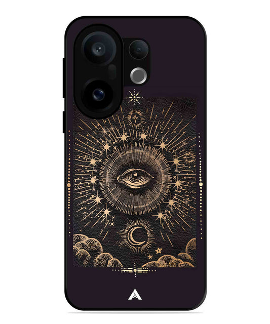 Illuminating Eye Metal Back Cover Phone Case for Vivo X200 FE