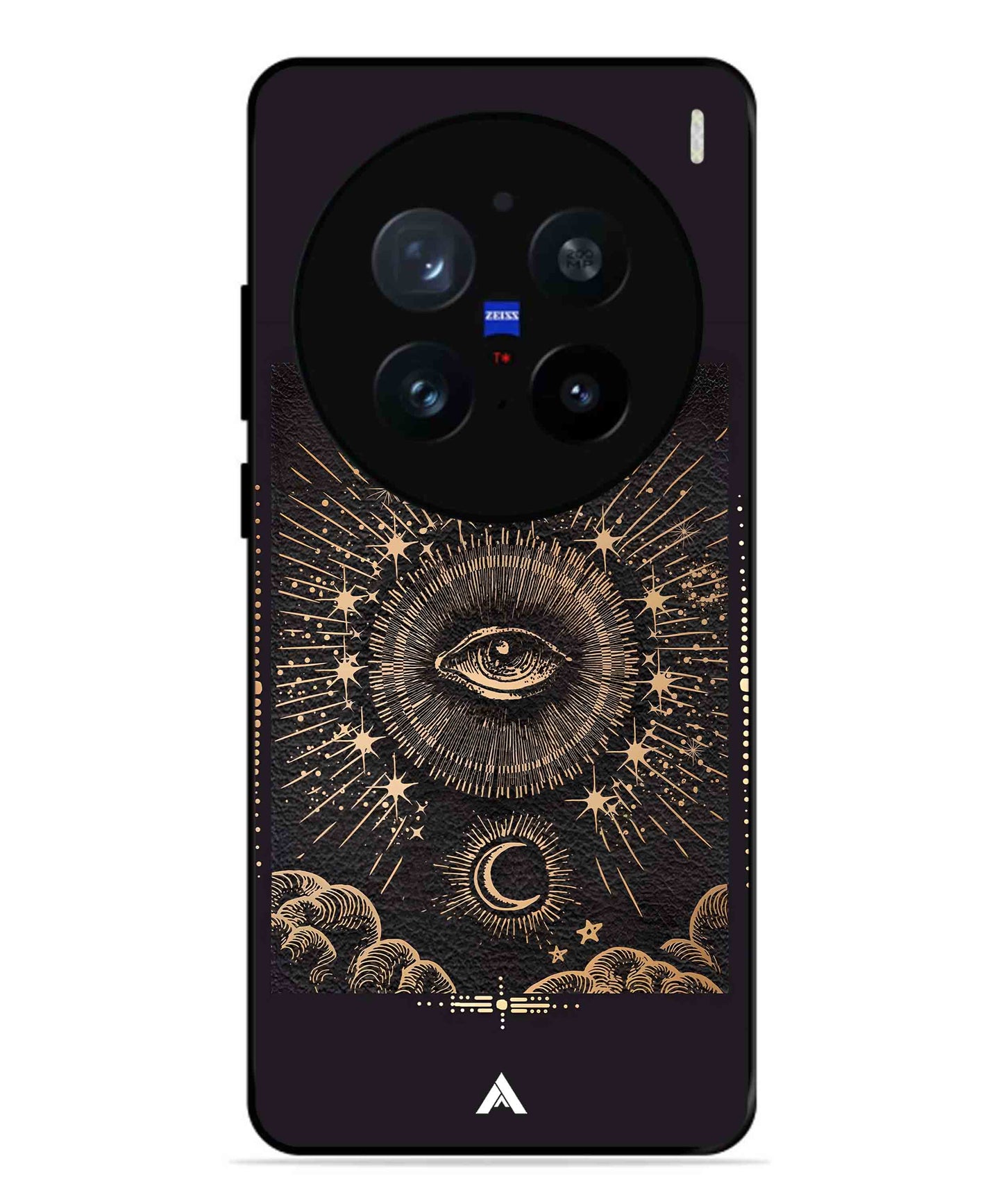 Illuminating Eye Metal Back Cover Phone Case for Vivo X200 Pro