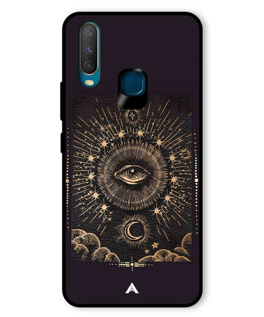Illuminating Eye Metal Back Cover Phone Case for Vivo Y17