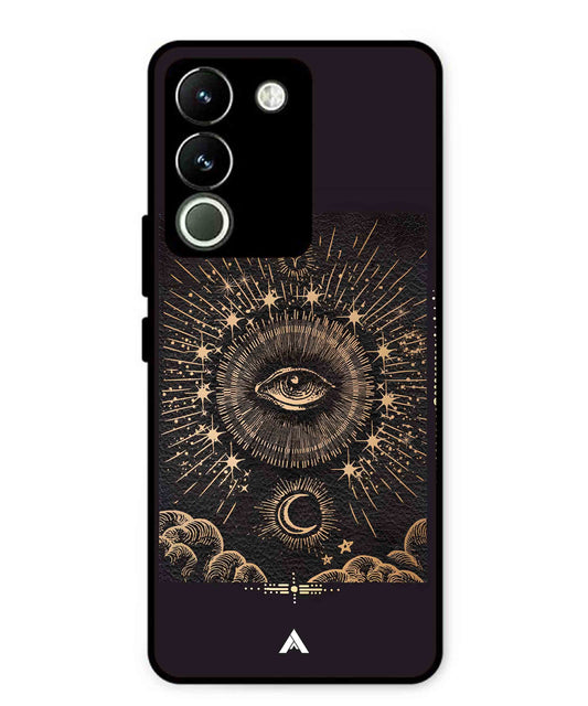 Illuminating Eye Metal Back Cover Phone Case for Vivo Y200