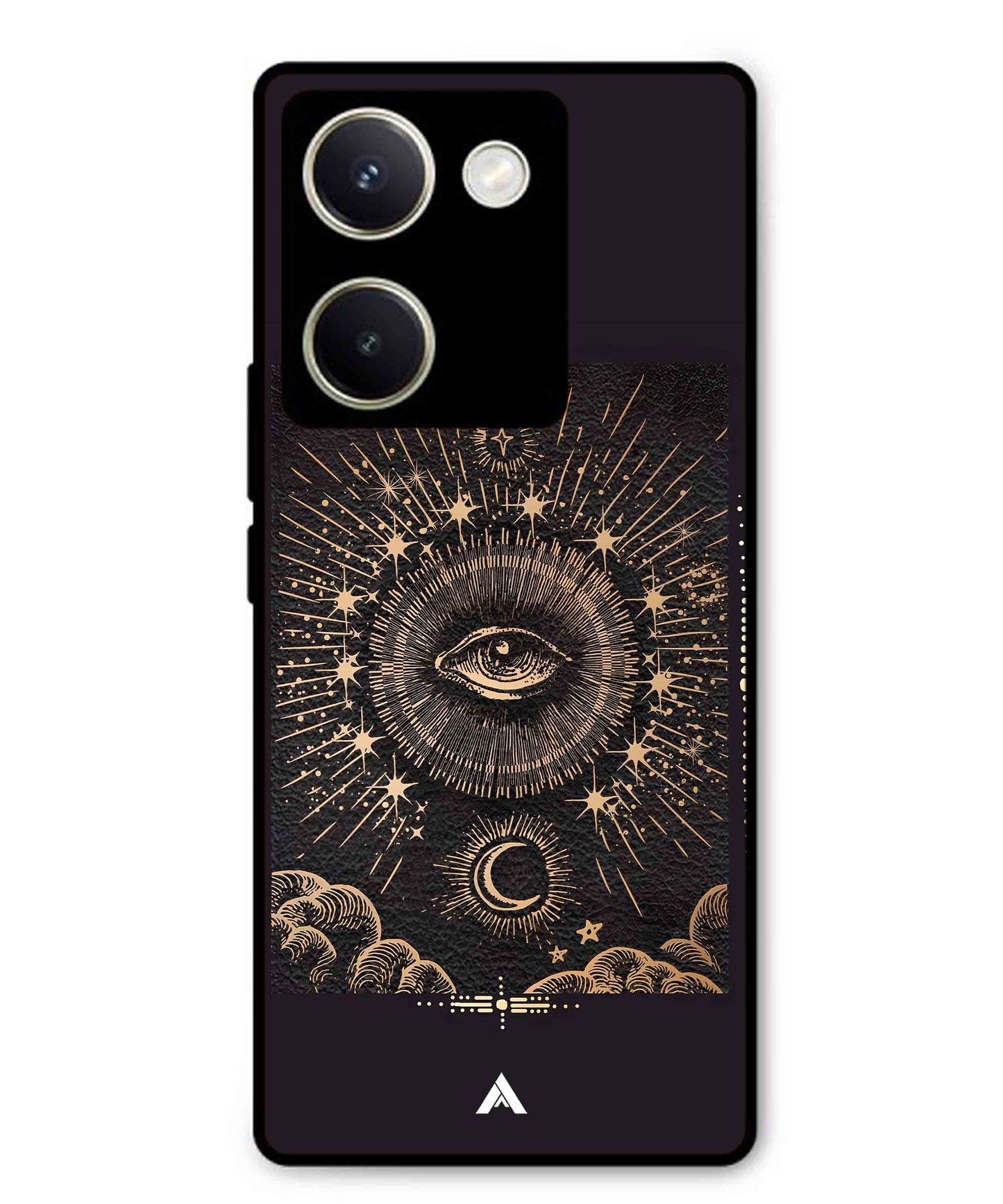 Illuminating Eye Metal Back Cover Phone Case for Vivo Y200 Pro